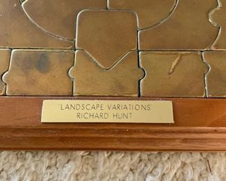 Richard Hunt Landscape Variations copper puzzle. Circa 1935. Photo 2 of 2. 