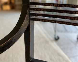 Antique hand-painted cane-seat bench. Measures 72" W x 22" D x 16" H. Photo 4 of 8. 