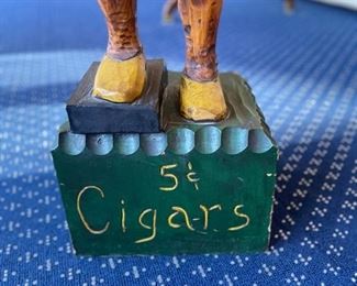 Hand-carved cigar store Native American Indian statue. Measures 36" H x 7" D. Photo 2 of 4. 