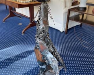 De Myer metal seal sculpture. Measures 38" W x 22" W x 15" D. Photo 1 of 3. 