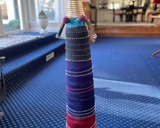 Kayan Folk Art doll, Thailand. Measures 34" H x 6" D. Photo 1 of 2. 