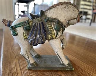 Glazed terracotta horse. China. Photo 3 of 3. 