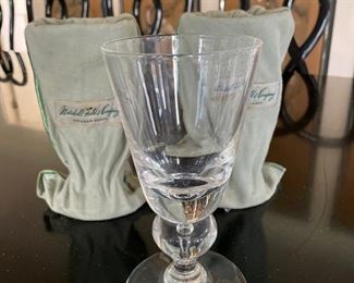 Set of 12 Steuben Baluster Teardrop crystal wine glasses; Marshall Fields. Photo 1 of 3. 
