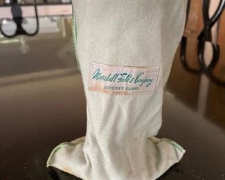 Set of 12 Steuben Baluster Teardrop crystal wine glasses; Marshall Fields. Photo 3 of 3. 