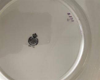 Sample of dinnerware: Minton Porcelain dessert plates. Photo 2 of 2.  