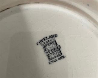 Sample of dinnerware: Copeland Spode dessert plates. Photo 2 of 2. 