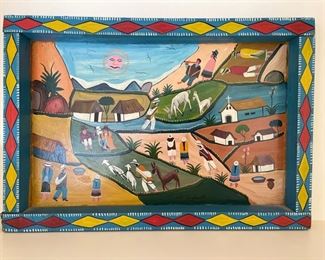 Hand-painted Bahamian art. 