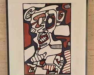 Vintage Jean Dubuffet Galerie Beyeler poster. Photo 1 of 2. 