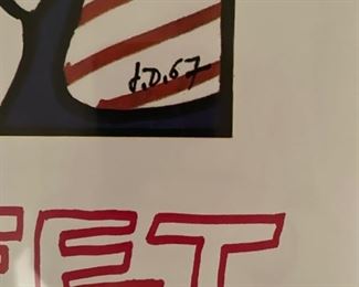 Vintage Jean Dubuffet Galerie Beyeler poster. Photo 2 of 2. 