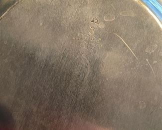 Silver plate scallop-rim serving bowl. Photo 2 of 2. 