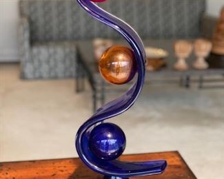 Glass Sculpture signed by artist. Photo 2 of 3. 