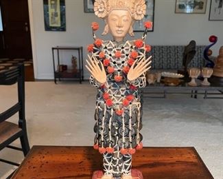 Hand-carved Hindu Goddess. Measures 20" H. Photo 1 of 4. 