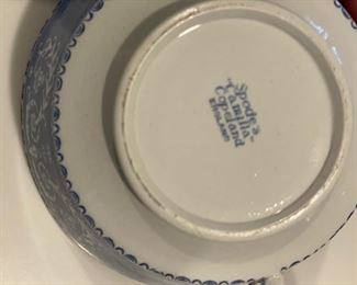 Set of 12 Spode Footed Cream Soup Bowl & Saucer Set. Circa 1950s. Photo 2 of 2. 