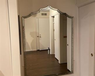 Vintage Art Deco mirror. Measures 53" W x 74" H. 