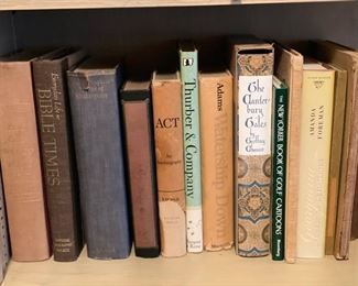 Sample of vintage books. 