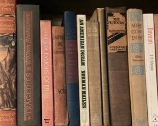 Sample of vintage books. 