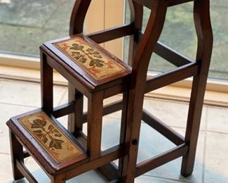 Upholstered three tiered prayer bench. Measures 16" W x 7"D x 27" H. Photo 1 of 3. 