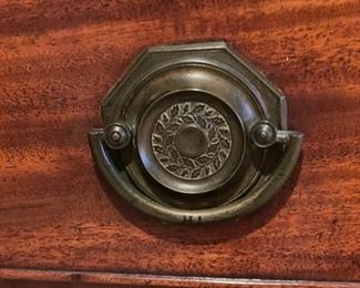 Antique mahogany 4-drawer bureau. One drawer pull needs repair. Measures 43" W x 23" D x 37" H. Photo 3 of 3. 