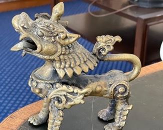 Antique Brass Thai Temple Foo Dog. Photo 1 of 2. 