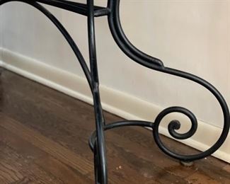 Granite Top Console with Wrought Iron Base. Measures 52" W x 21" H x 30" H. Photo 2 of 3. 