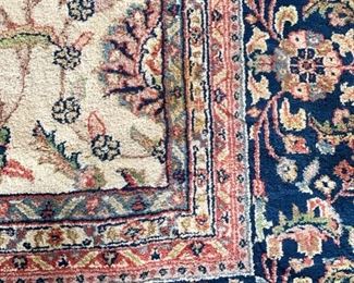 Vintage rug. India. Measures 13' x 9.5'. Photo 3 of 4.