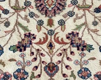 Vintage rug. India. Measures 13' x 9.5'. Photo 4 of 4.