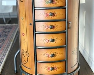 Jewelry/Lingerie cabinet. Measure approximately 36" H. 
