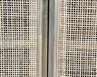 Ebony Clarita Sideboard with natural cane paneling, four doors and adjustable shelves. Measures 72" W x 18" D x 31" H. BRAND NEW!!! Photo 3 of 3.