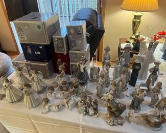 huge Lladro collection some in boxes some without. Boxes are in the images