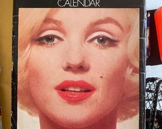 Nice assortment of vintage calendars including this 1974 Marilyn Monroe pinup calendar 