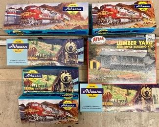 Collection of vintage trains and sets