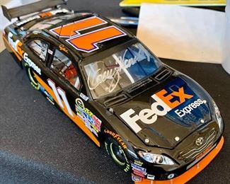 Signed Denny Hamlin car