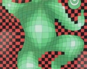 97	Victor Vasarely Serigraph Juggler	Victor Vasarely (Hungarian/French, 1906-1997). Serigraph Juggler, pencil signed and numbered EA 25/25 in the lower margin. Image size without margins 26" x 16" (overall with frame 33 1/2" x 22 1/4")