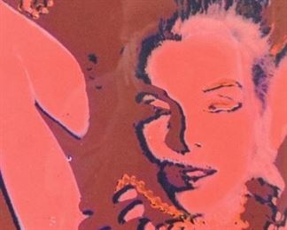 101	Bert Stern Marilyn Monroe Serigraph	Bert Stern (American, 1929-2013). A serigraph printed in 1968 using Day-Glo ink depicting a head shot of Marilyn Monroe. Stern was the last person to photograph Monroe before her death in 1962. Certificate of authenticity is on verso. Sight 10" x 9 1/2", framed: 21" x 20".