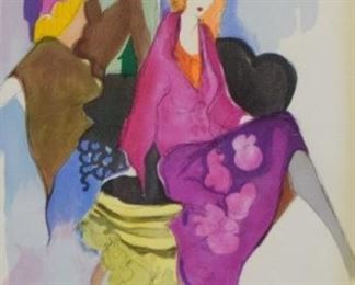 110	Itzchak Tarkay Serigraph Enchantment	Itzchak Tarkay (Israeli, 1935-2012). Serigraph Enchantment, pencil signed and numbered HC 39/50 in the lower margin. 16" x 12" (overall 29" x 25")