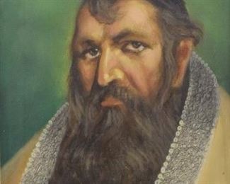 205	Janor Grosz Oil on Canvas Portrait of a Man	Janor Grosz (Hungarian, 20th century). Portrait of a man. Signed lower right Grosz Janor. 16" x 11" (overall 23" x 19")