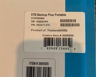 Seagate Backup Plus 5TB Portable Hard Drives New in Box STHP5000600