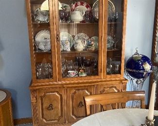 China cabinet and contents
