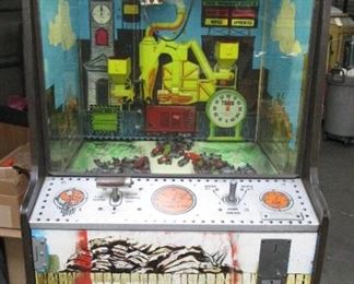 VINTAGE AMERICAN JUNKYARD ARCADE CRANE GAME CIRCA 1976/77