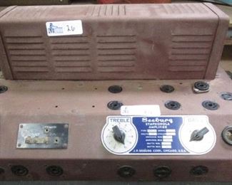 VINTAGE SEEBURG SMPHONOLA 825-10 TUBE AMP