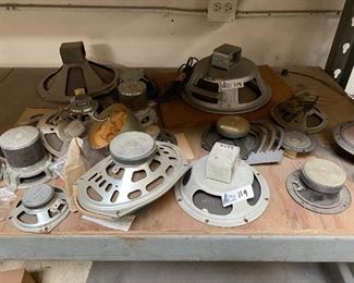 LARGE LOT VINTAGE SPEAKERS