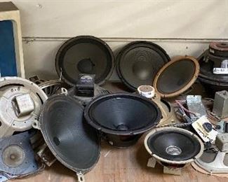 LARGE LOT VINTAGE SPEAKERS