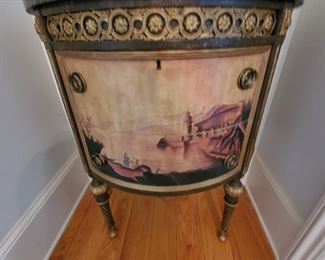 Hand Painted Demilune Table