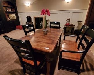 Dining Table, bench and chairs