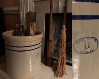 Marshall Pottery No 10 Stoneware Crock
Vintage Straw Broom