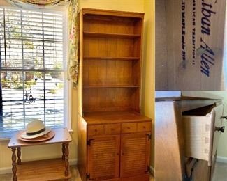 Ethan Allen Solid Maple Hutch on Chest-Approximately 17-1/2” D X 30” W X 77-1/4” T