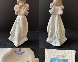 Lladro Spring Bouquets Figurine Retired #7603