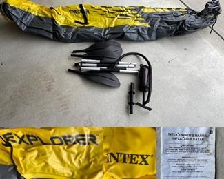 Intex Explorer Inflatable Kayak with Bag used once