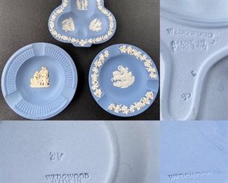 Blue Jasperware Wedgwood Ashtrays 
Clover Club
Aurora & The Chariot of Dawn
Greek Goddesses 
