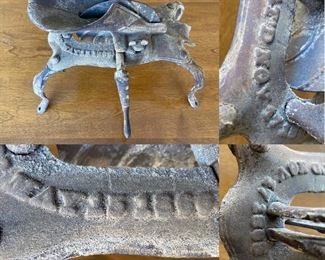 Early American 1866 Cast Iron Hand Crank Cherry Pitter